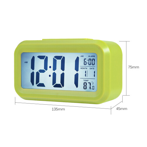 Digitaler Wecker mit Datum, Temp, Snooze & Nachtlicht
