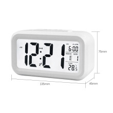 Digitaler Wecker mit Datum, Temp, Snooze & Nachtlicht