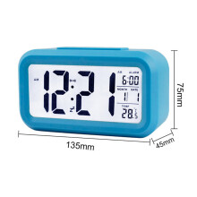 Smart Digitalwecker mit Datum, Temp, Snooze & Nachtlicht