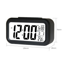Digitaler Wecker mit Datum, Temp, Snooze & Nachtlicht