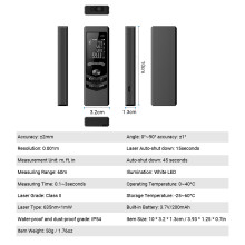 Handheld Rangefinder Digital Laser Distance Meter Portable Measurement
