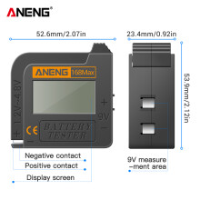 ANENG 168MAX Digitaler Batterietester für AAA AA Knopfzellen