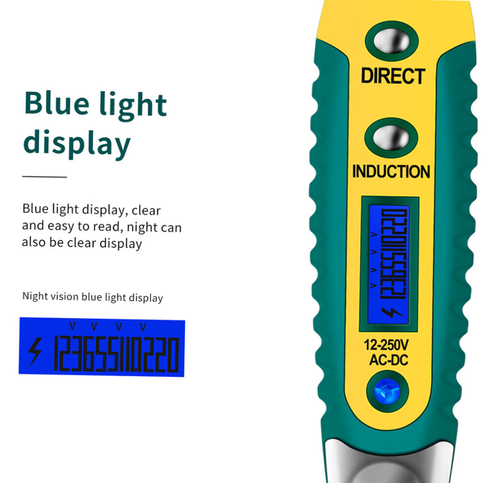 Aneng Ac/Dc 12-250V Digital Voltage Test Pen Led Light 610830912994