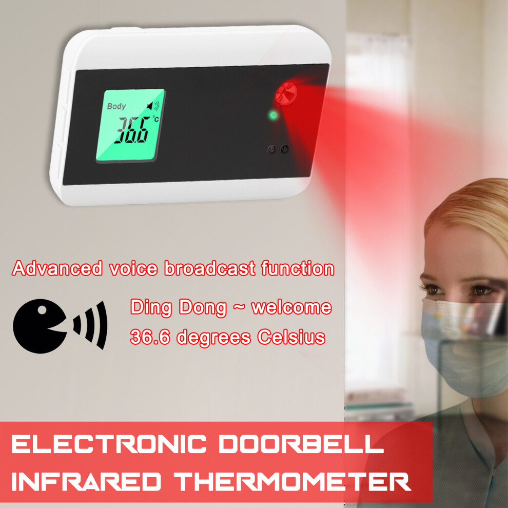 FTW03 Electronic Doorbell Infrared Thermometer with Temp Measure
