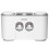 ecoco Automatische Zahnpastaspender 2 Stk. 4 Becher 5 Fächer 1