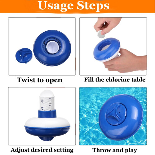 Floating Tablet Pool Chlorine Dispenser Retractable 2