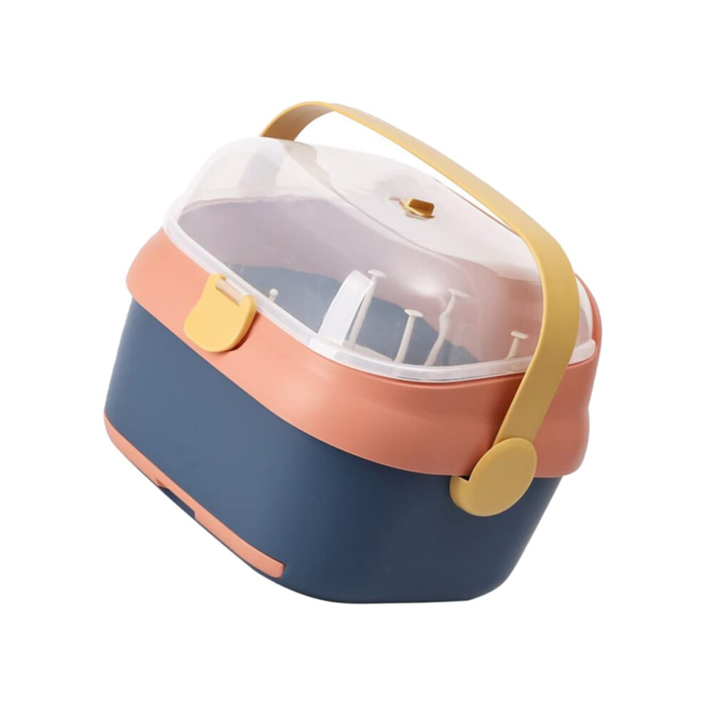 Newborn Bottle Storage Box Sealed Lid Drying Caddy For Bottles Multi-Functional Milk Organizer