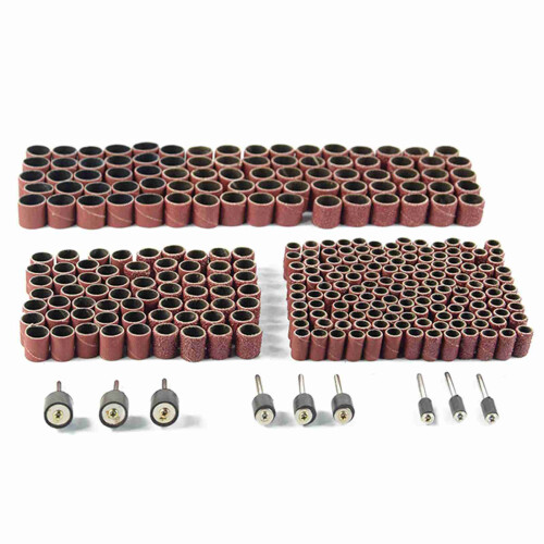 338 PCS Sanding Drum Kit Nail Drill Bits Rotary Tool Accessories 2