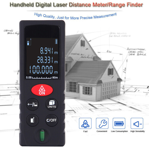 80m Mini-Digital-Laser-Entfernungsmesser Hochpräzision 2