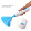 Handheld Akku-Spinnduster mit ausziehbarer Mikrofaserbürste, 2 Köpfe 3