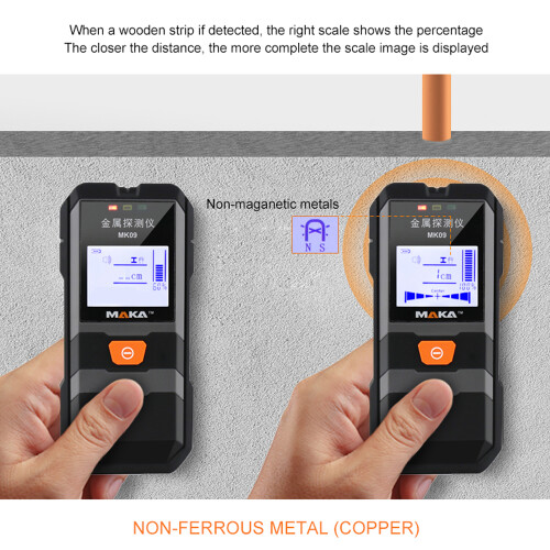 MAKA MK09 tragbarer LCD-Infrarot-Metalldetektor 1