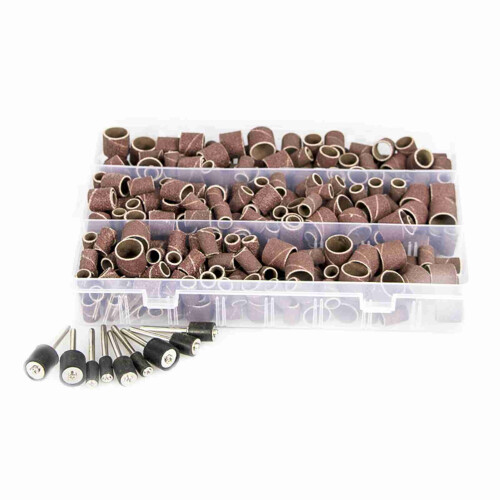 338 PCS Sanding Drum Kit Nail Drill Bits Rotary Tool Accessories 1
