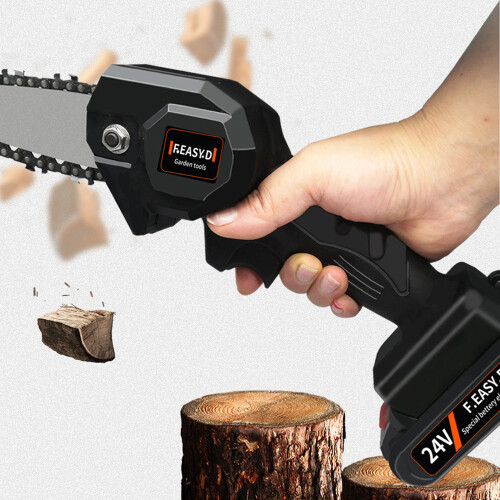 24V Lithium Battery Rechargeable Mini Chain Saw 1