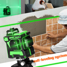 3D-Wasserwaage 360 drehbar, 12 Linien, 1/4 Zoll Schraube