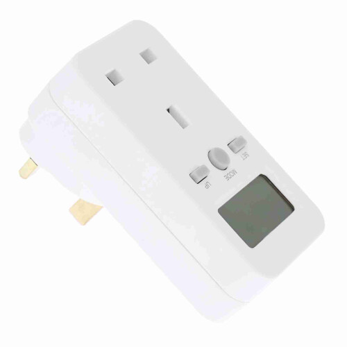 UK-Stecker Digital-LCD-Energiemessgerät Stromzähler Steckdose 1