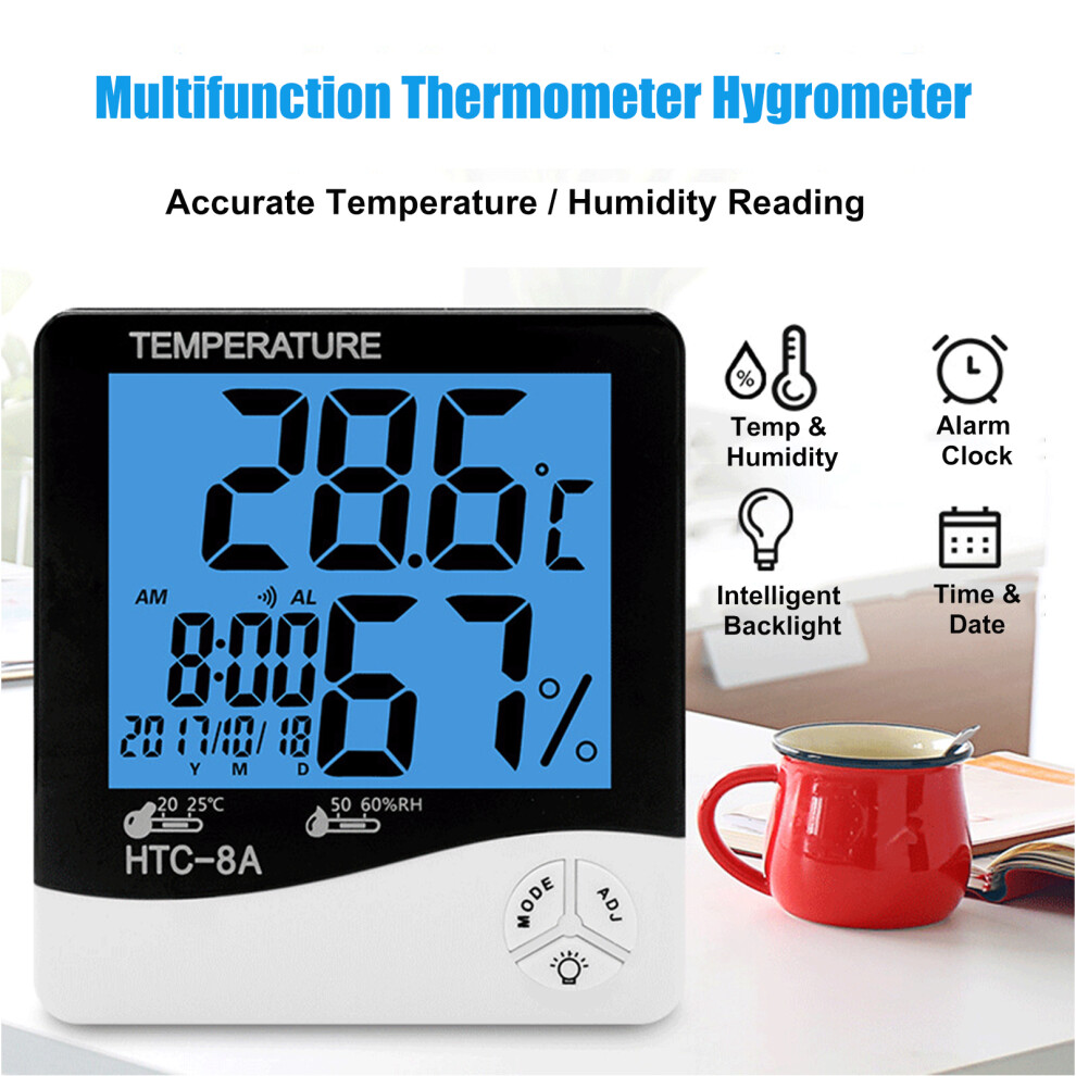 Digital Hygrometer Thermometer Backlit Lcd Max Min 610830903886