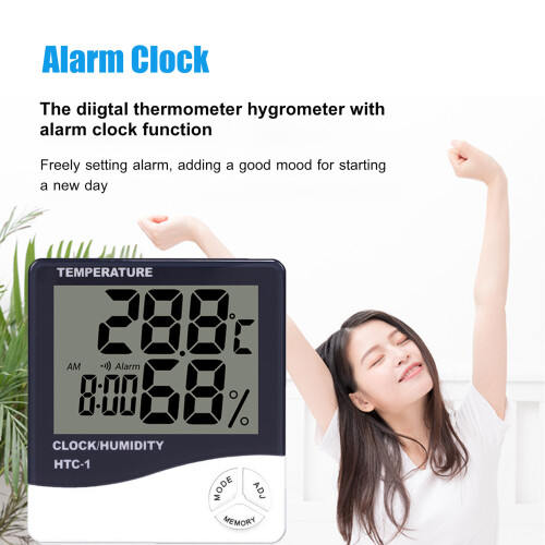 Digitaler Hygrometer-Thermometer für Innenräume mit LCD
