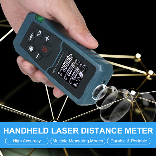 Handlaser-Entfernungsmesser 1,6 Zoll LCD Pythagoras 2