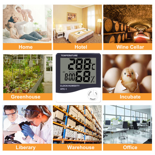 Digitaler Hygrometer-Thermometer für Innenräume mit LCD 1