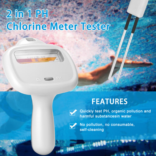 PC102C Pool-Ph-Chlortestgerät 2-in-1 2