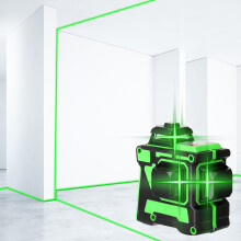 3D-Laserwaage 12 Linien selbstnivellierend vertikal/horizontal