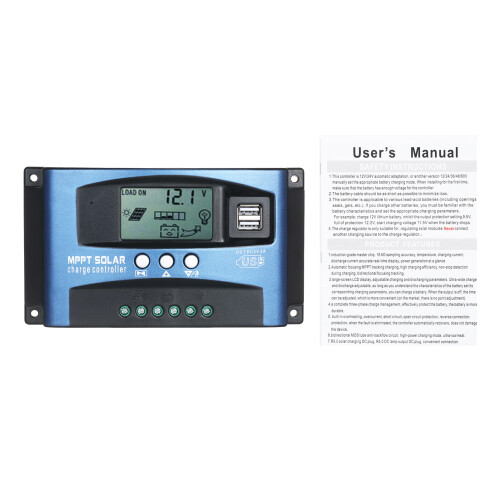 100A MPPT Solarladeregler mit LCD & Dual-USB