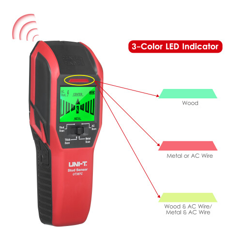 UNI-T Metalldetektor mit 2-Zoll-LCD-Display 2