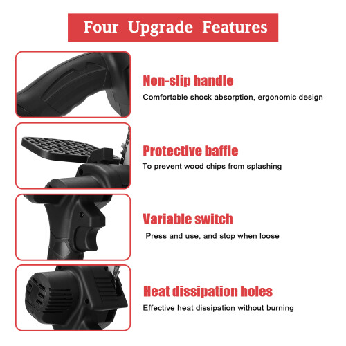 6 Inch 21V Rechargeable Pruning Saw One-handed Tool 1