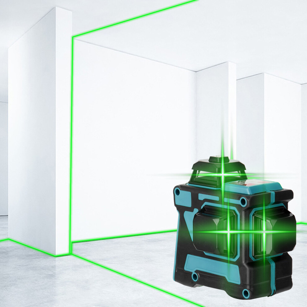 3D 12-Line Laser Level Self-Leveling Vertical Horizontal 610830887452