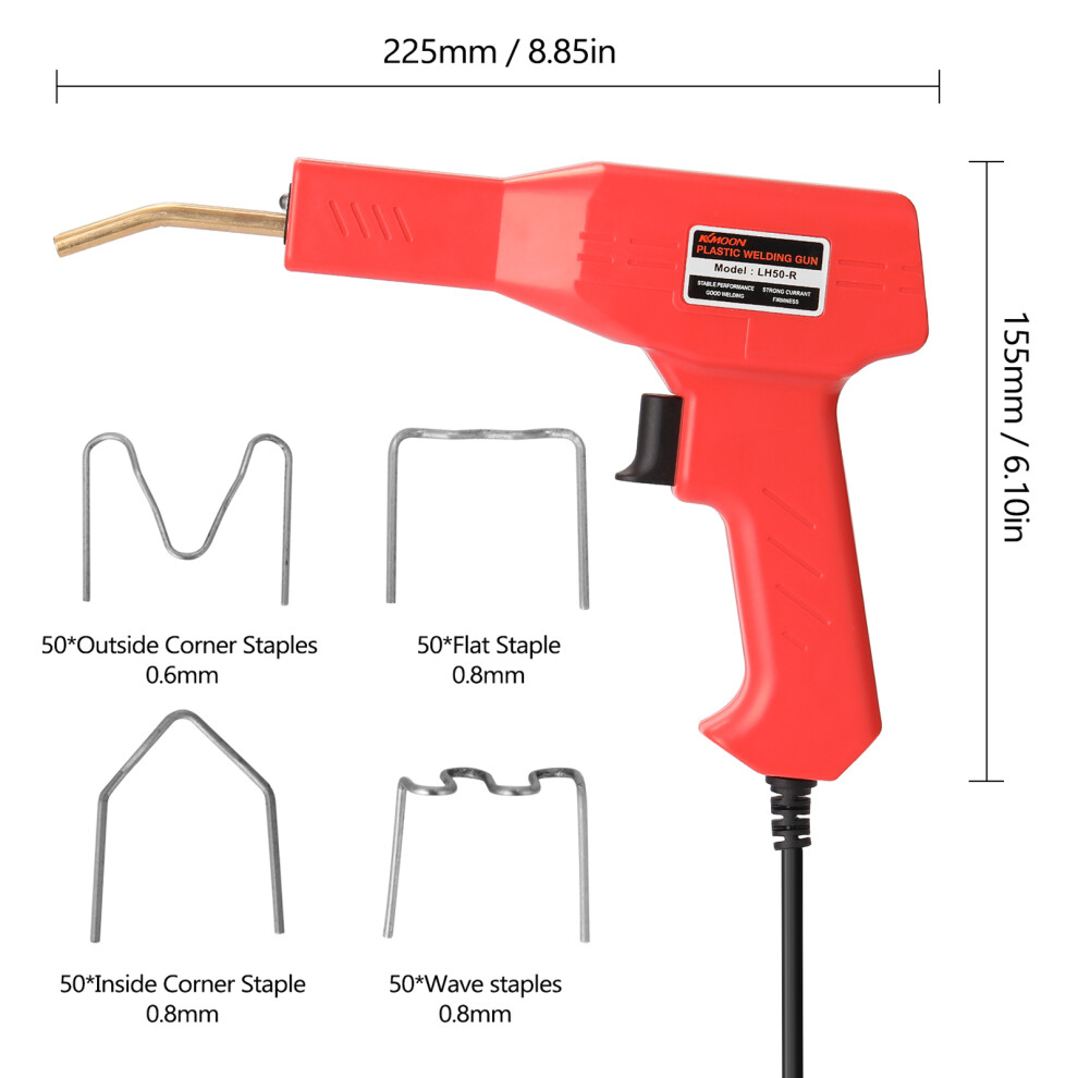 Kkmoon Handy Plastic Welder Hot Stapler For Pvc Car Bumper Repair 610830885953
