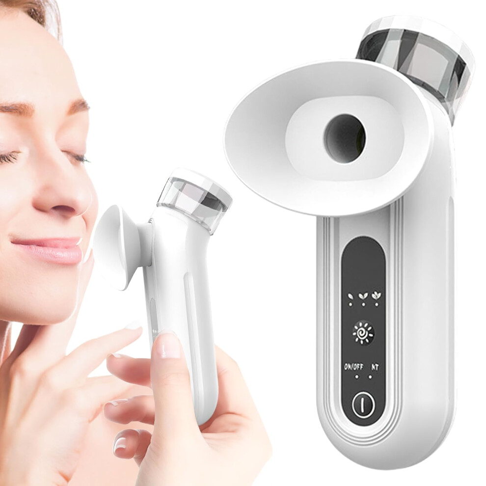 White Steam Therapys Wand For Dry Eyes Rechargeable Handheld Eye Steamer, Heated Nano Eye Mist Sprayer