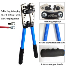 Kabelendcrimpzange Y.O Stecker 6-50mm² 6 Größen