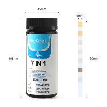7-in-1 Poolteststreifen 50stk pH/Chlor/Brom/Alkalität