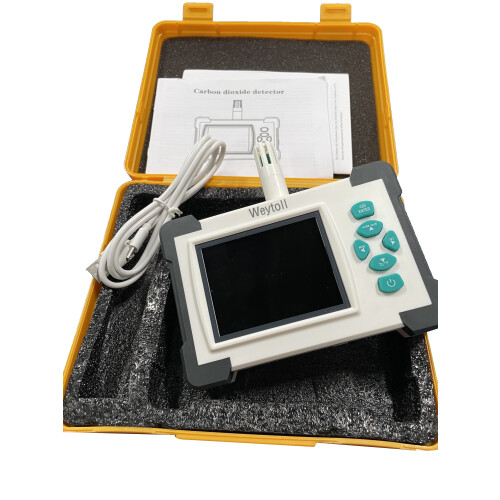 Tragbarer CO2-Detektor mit Akku & Etui 2
