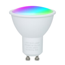 5W Wi-Fi Smart Bulb GU10 RGB White 16M Colors APP Voice Control