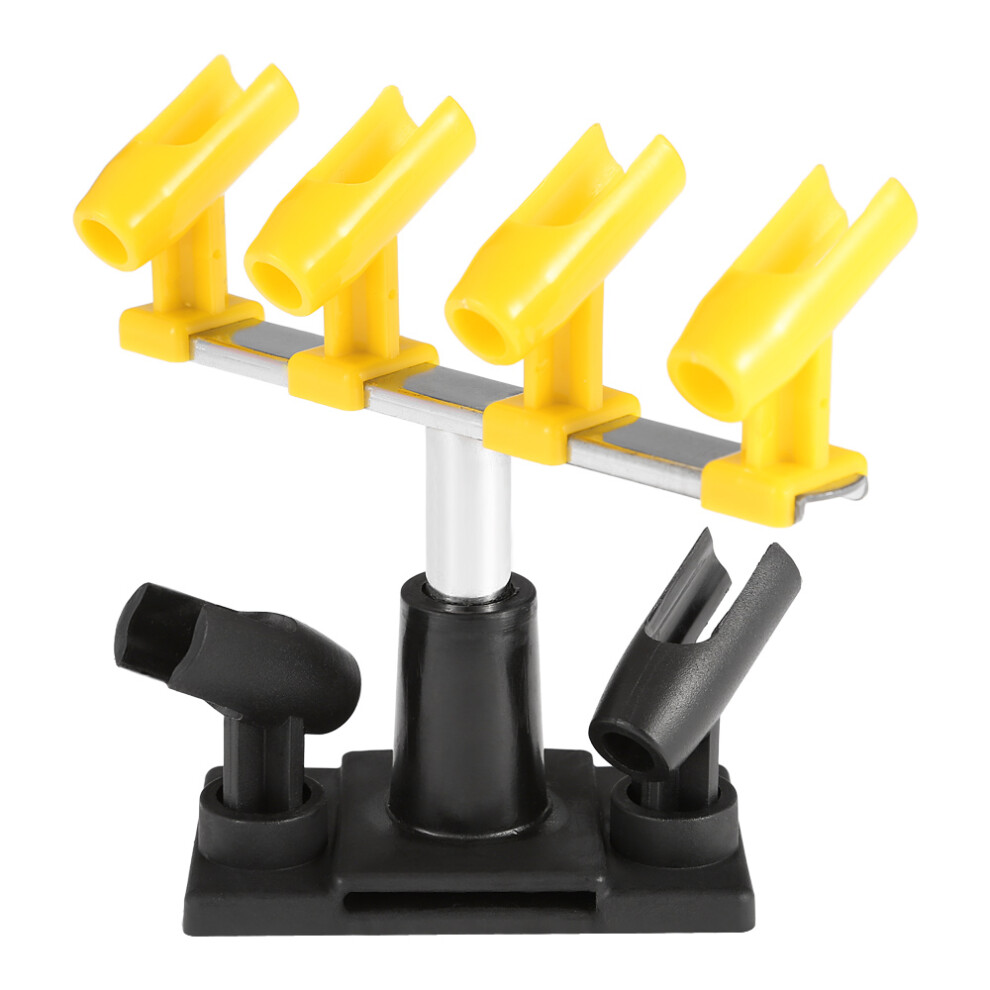 Kkmoom Clamp-On Airbrush Holder 6 Mount Spray Gun Stand 360Swivel 610830957803