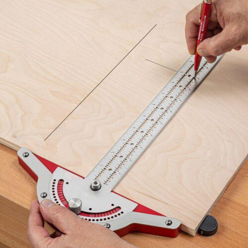 15 Zoll T-Winkelmaß Holzwerker Protractor Werkzeug
