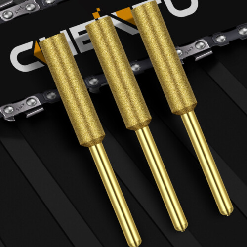 12Pcs Titanium Plated Diamond Chainsaw Bits High Hardness 1