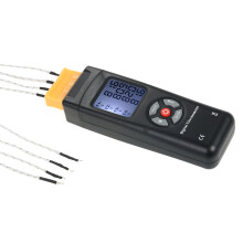 4-Kanal K-Typ Digital-LCD-Thermometer -50~1350C Datenhaltefunktion
