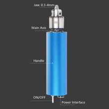 Mini-Elektrobohrer 0,3-4mm mit 145 Zubehörteilen US-Stecker