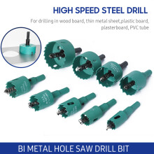 9 Stück Bi-Metall-Lochsäge 19-51mm HSS Sechskant Schaft