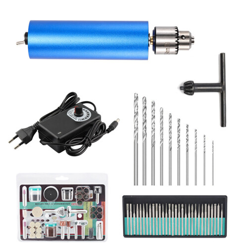 Mini-Elektrobohrer 0,3-4mm mit 145 Zubehörteilen EU-Stecker