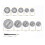 10pcs/set Diamond Cutting Wheels 3mm Mandrel for Dremel 2