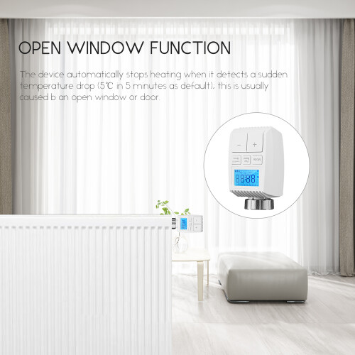 ZigBee Smart Thermostat, wochenprogrammierbar, App & Sprachsteuerung 2