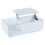 Modern White Lift-Up LED Coffee Table, High-Gloss 6