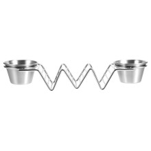 1 Soporte Para Tacos Mexicanos Portapizzas Acero Inoxidable
