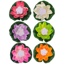 6 Pièces Lampes Led Lotus Pour Piscine Lumière Décorative
