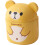 1Mini Yellow Desktop Trash Can PP Plastic with Lid for Office Home Use 1
