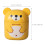 1Mini Yellow Desktop Trash Can PP Plastic with Lid for Office Home Use 7
