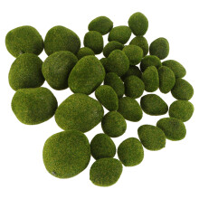 38pcs garden stone and moss scene decor for landscaping